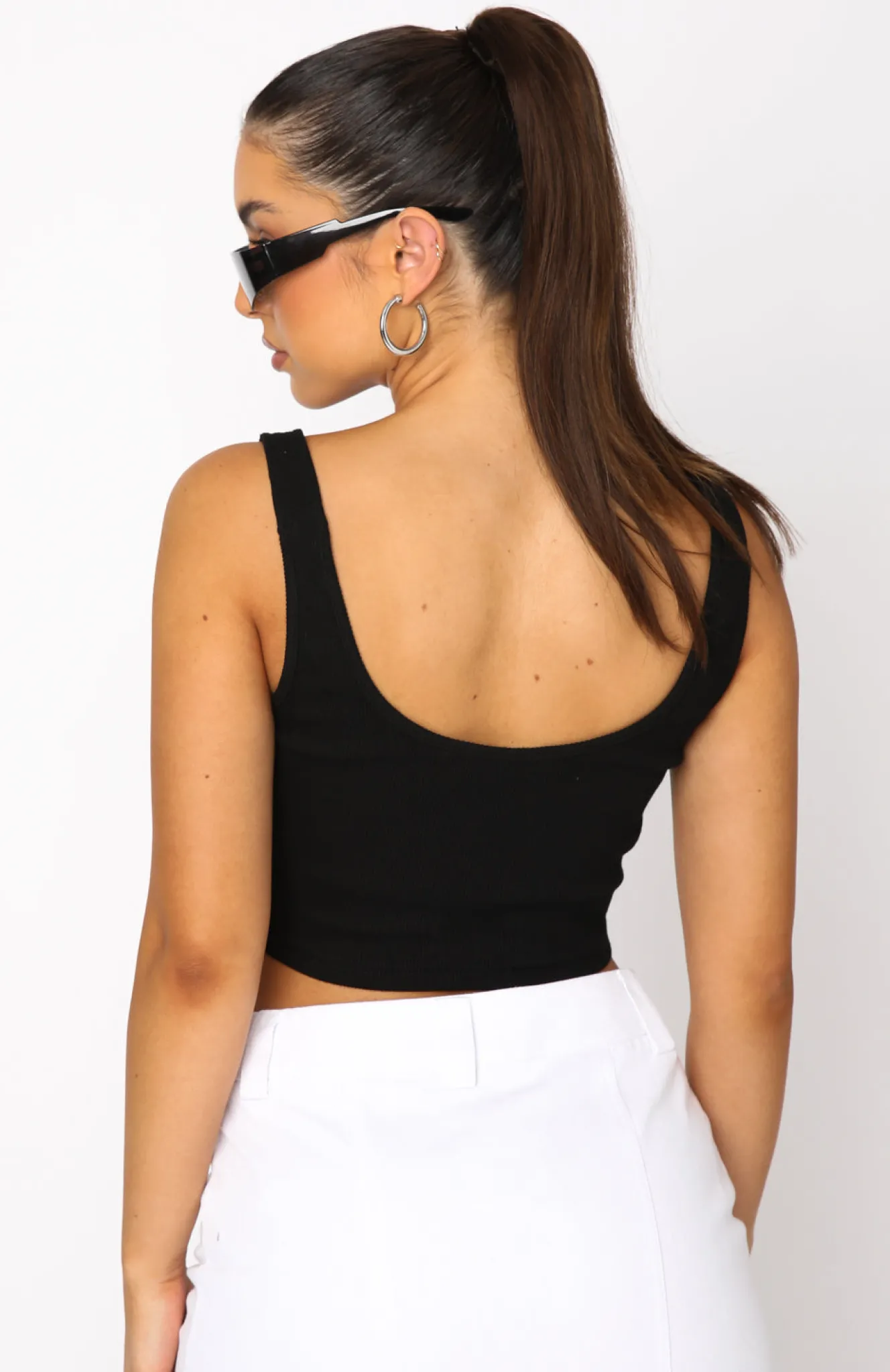 Shirts & Blouses | White Fox Boutique Good Choices Ribbed Crop black
