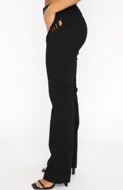 Pants | White Fox Boutique Good Intentions Cargo Pants black