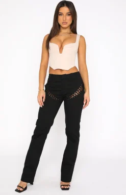 Pants | White Fox Boutique Good Intentions Cargo Pants black