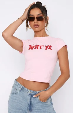 Shirts & Blouses | White Fox Boutique Handle With Care Baby Tee Baby pink