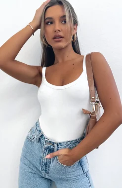 Shirts & Blouses | White Fox Boutique Hang On To Love Bodysuit white