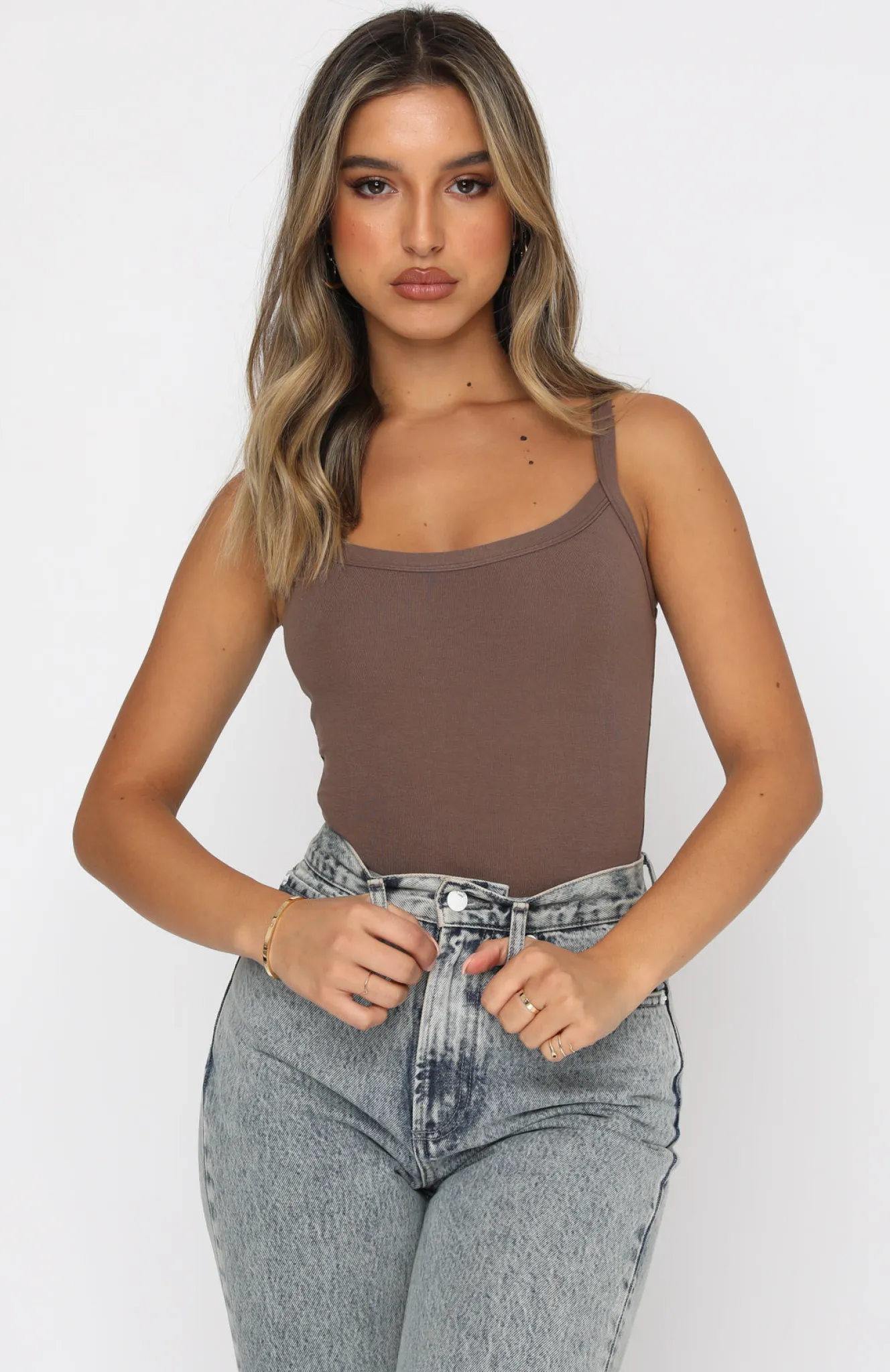 Shirts & Blouses | White Fox Boutique Hang On To Love Bodysuit Mocha brown