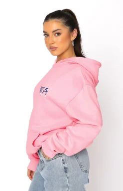 Jackets & Blazers | White Fox Boutique Happy Place Hoodie pink