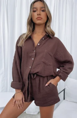 Shorts | White Fox Boutique Hard To Handle Shorts Chocolate brown
