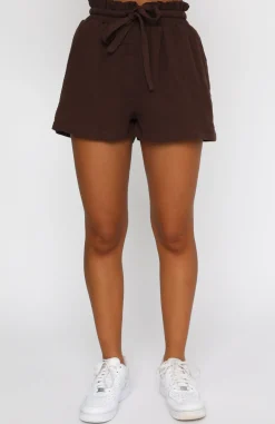 Shorts | White Fox Boutique Hard To Handle Shorts Chocolate brown