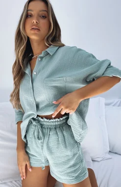 Shorts | White Fox Boutique Hard To Handle Shorts Sage green