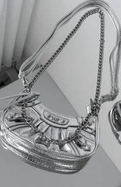 Bags | White Fox Boutique Harlow Bag PU silver