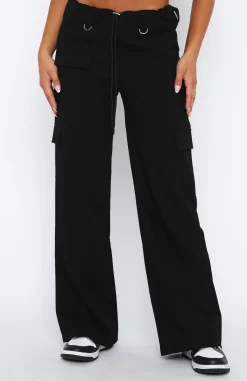 Pants | White Fox Boutique Headsprung Cargo Pants black