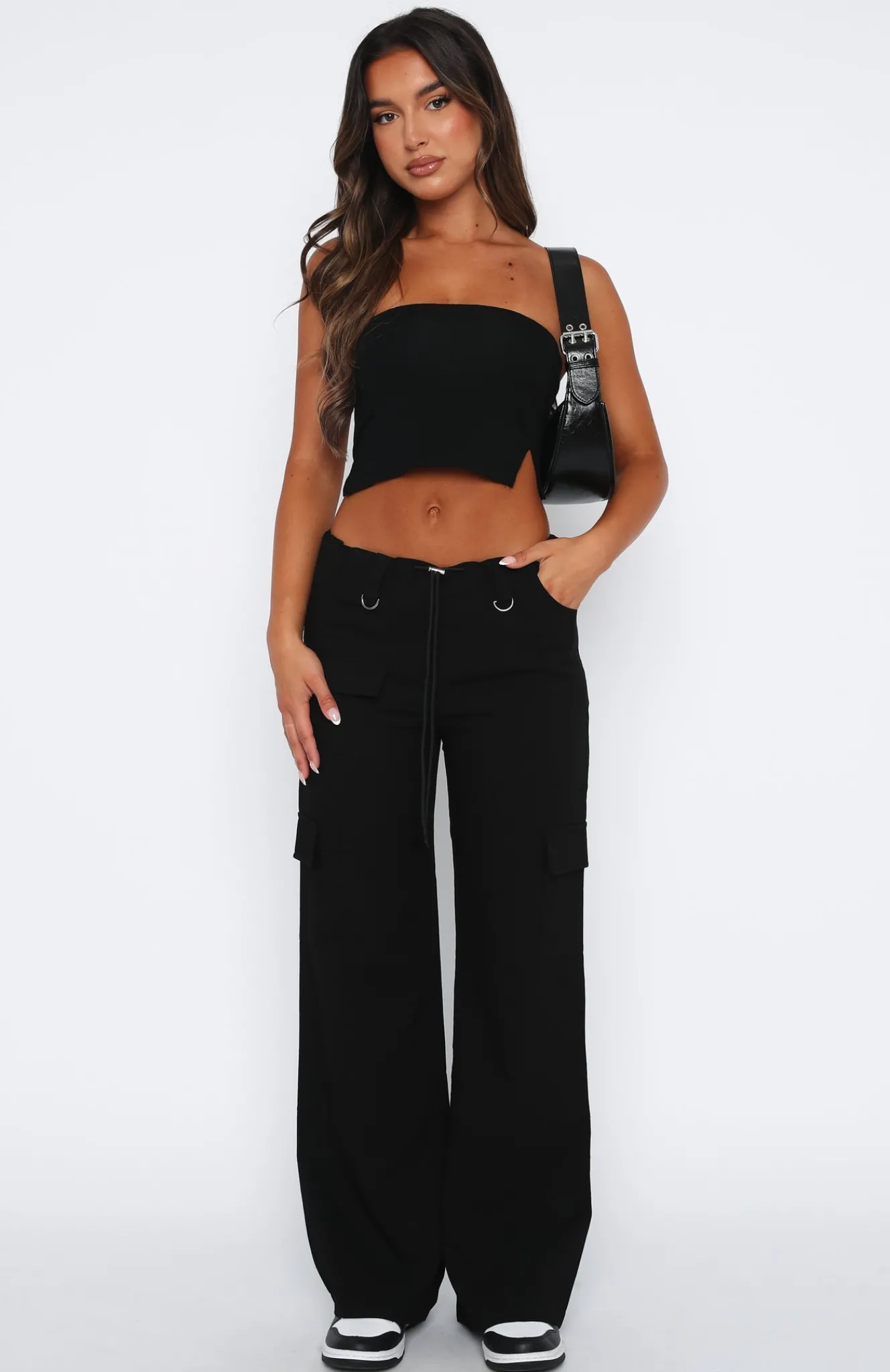 Pants | White Fox Boutique Headsprung Cargo Pants black