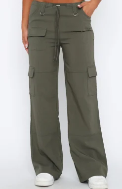 Pants | White Fox Boutique Headsprung Cargo Pants Khaki green