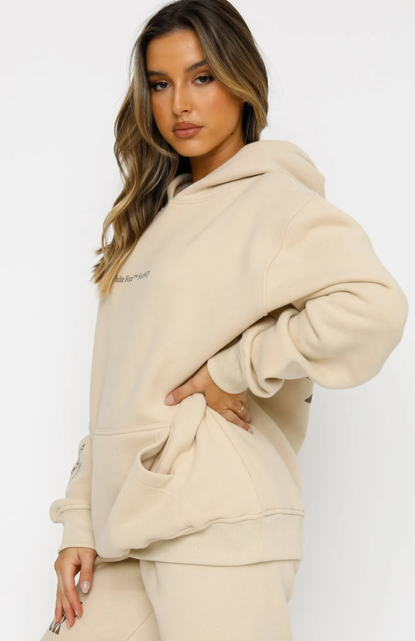 Jackets & Blazers | White Fox Boutique Heartbreak Hotel Hoodie Sand nude