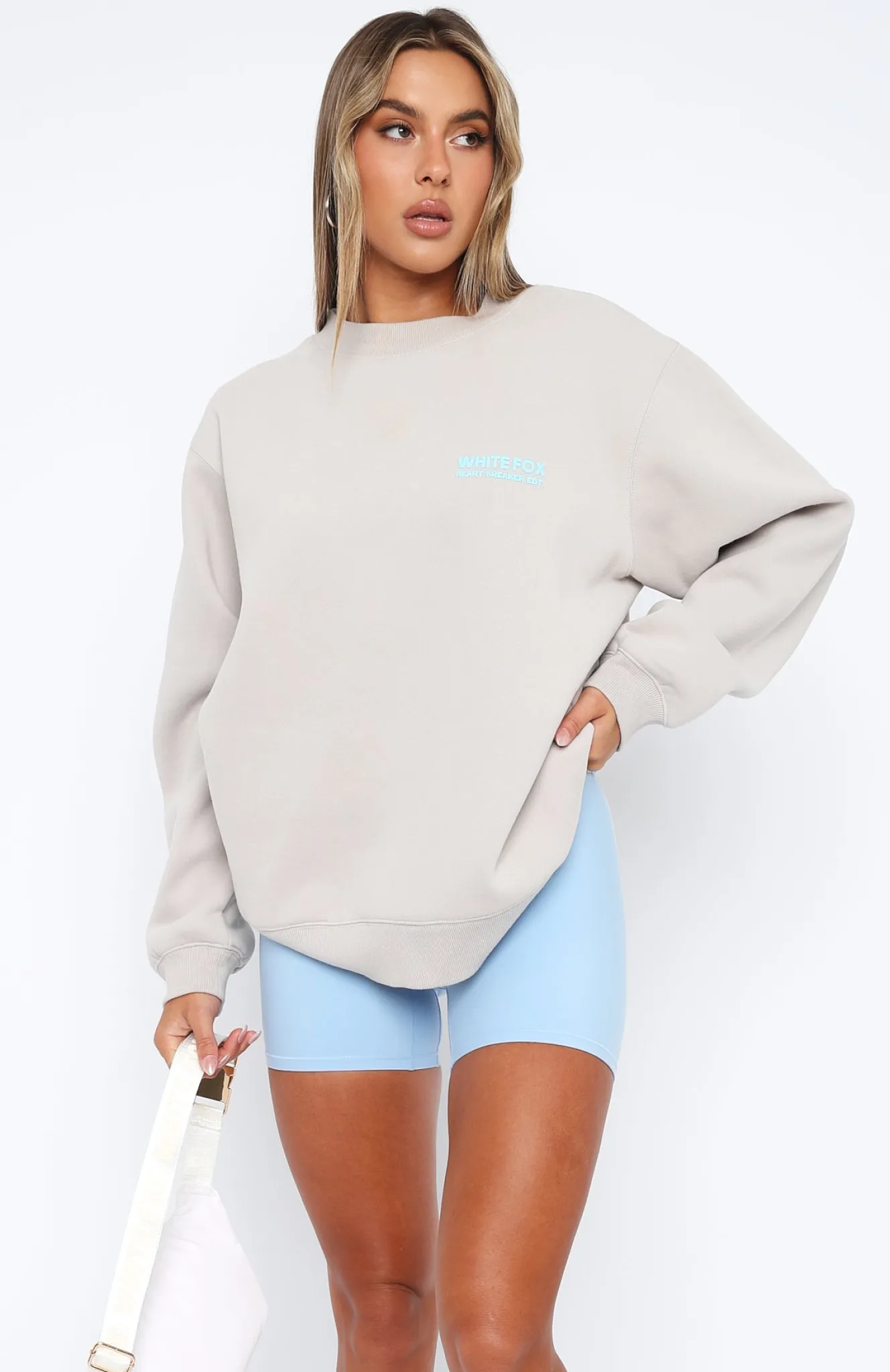Jackets & Blazers | White Fox Boutique Heartbreak Oversized Sweater Lunar grey
