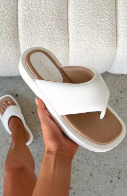 Slides | White Fox Boutique Henrietta Slides white