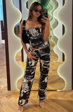 Pants | White Fox Boutique Here To Stay Pants Dice black