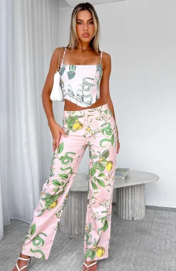 Pants | White Fox Boutique Here To Stay Pants Serpent pink