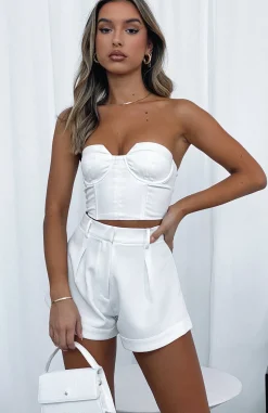 Shorts | White Fox Boutique Hey Vacay Shorts white