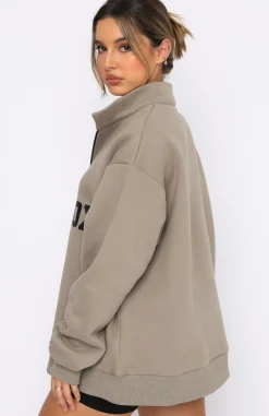Jackets & Blazers | White Fox Boutique High Standard Zip Front Sweater Mocha brown