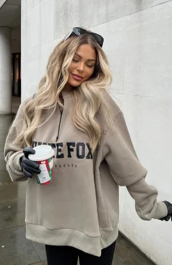 Jackets & Blazers | White Fox Boutique High Standard Zip Front Sweater Mocha brown