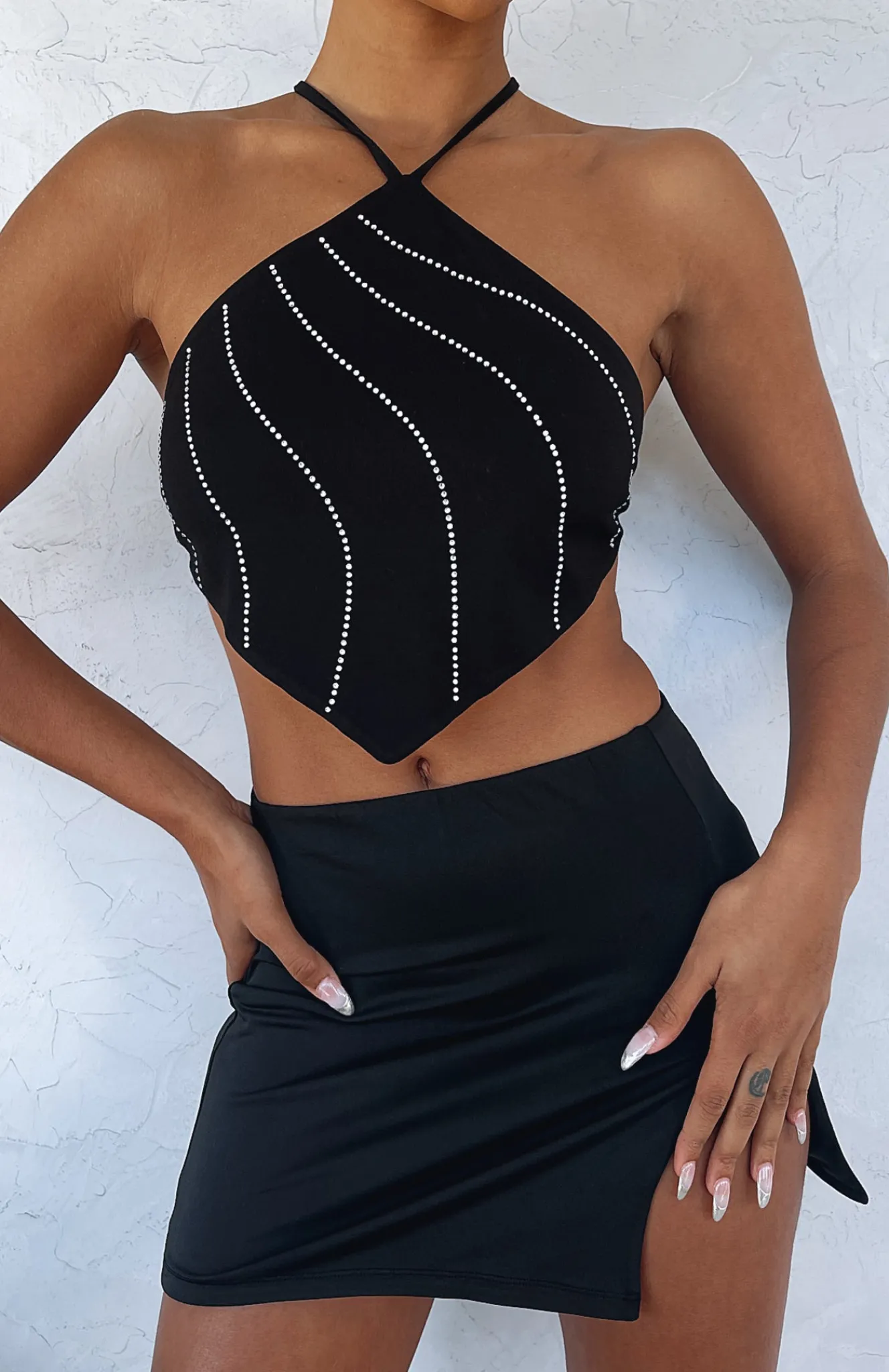 Shirts & Blouses | White Fox Boutique High Temptation Crop black