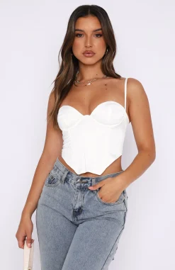 Shirts & Blouses | White Fox Boutique Hold On To You Bustier white