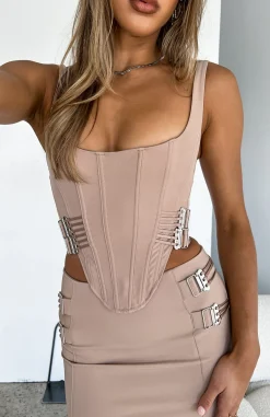 Shirts & Blouses | White Fox Boutique How To Love Bustier Mocha brown