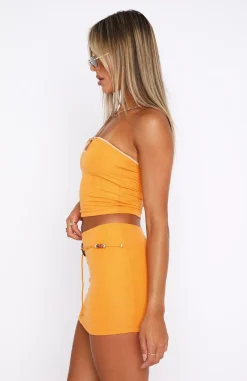 Shirts & Blouses | White Fox Boutique How Would You Feel Crop Mango orange