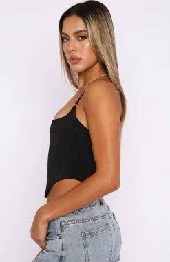 Shirts & Blouses | White Fox Boutique Hypnotized Bustier black
