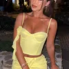 Shirts & Blouses | White Fox Boutique I Want Your Love Bustier Lemon yellow