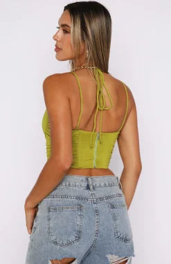 Shirts & Blouses | White Fox Boutique Imagine Bustier Matcha green