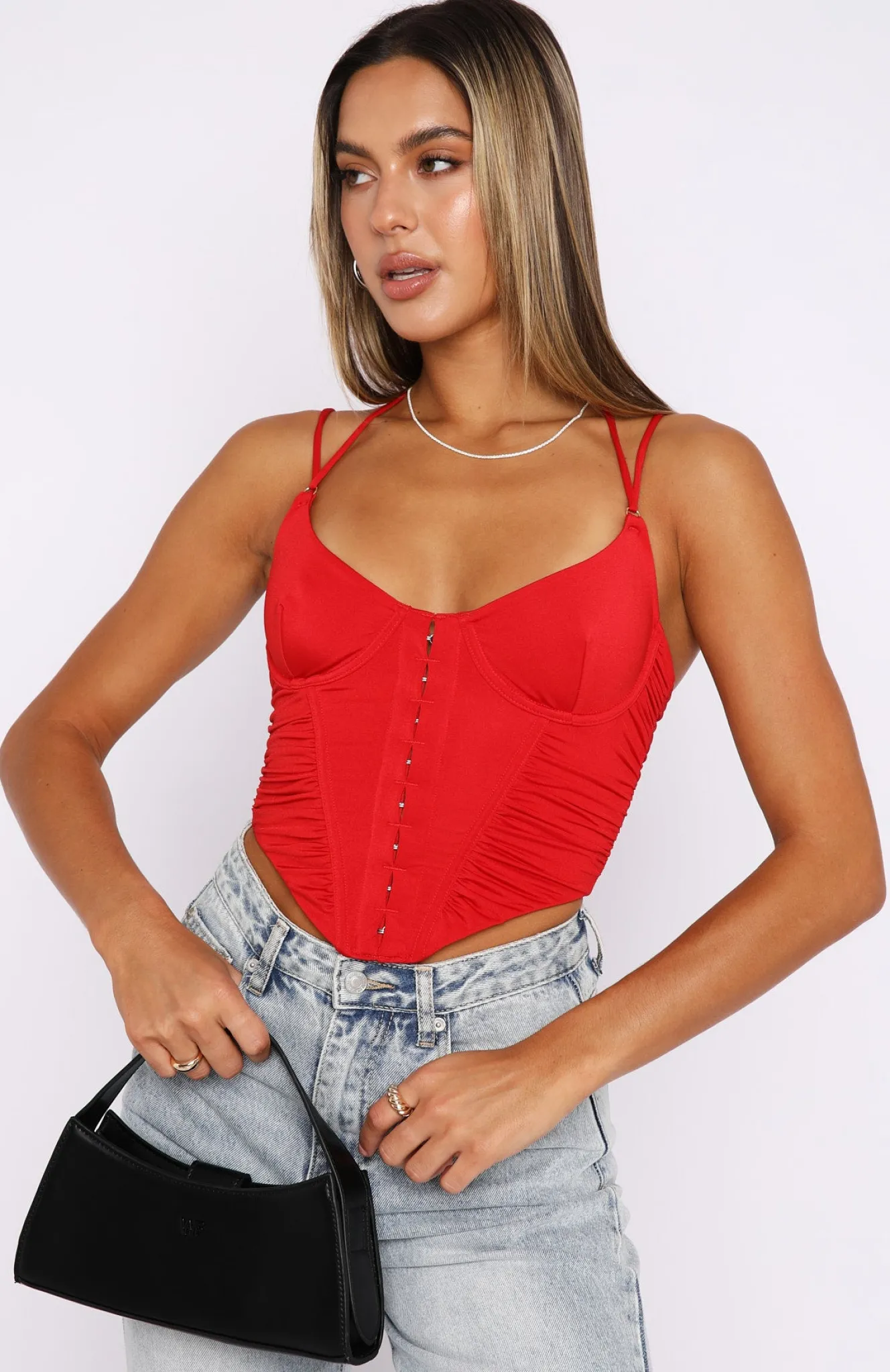 Shirts & Blouses | White Fox Boutique Imagine Bustier red
