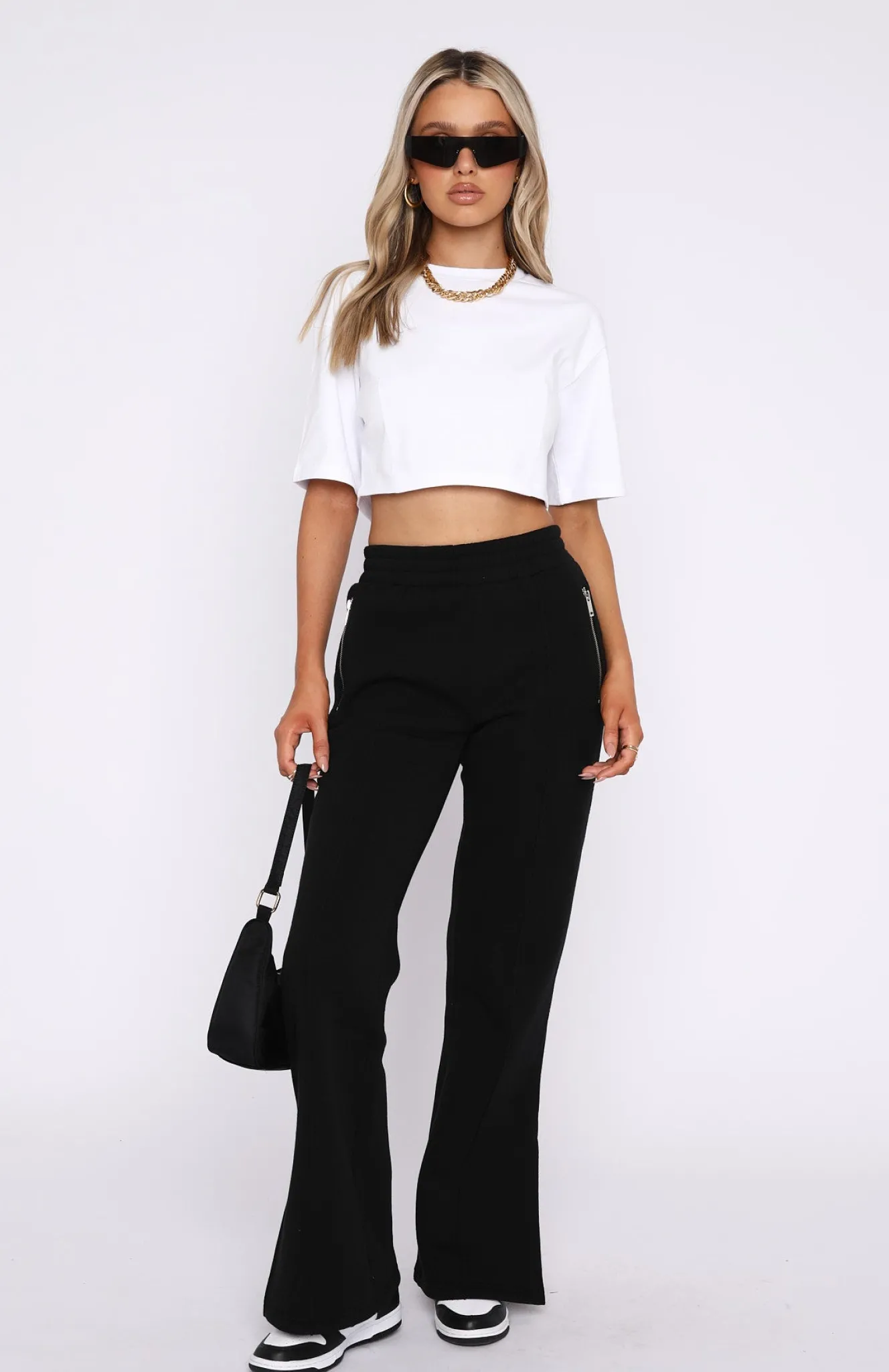 Sweatpants | White Fox Boutique In Another Life Sweatpants black