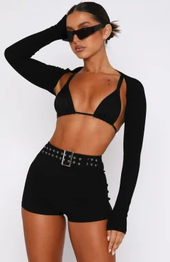 Shorts | White Fox Boutique In Focus Mini Shorts black