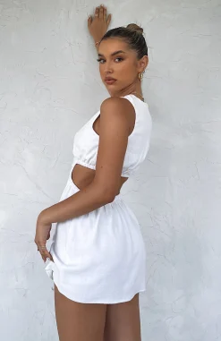 Restocked | White Fox Boutique In The Bag Mini Dress white