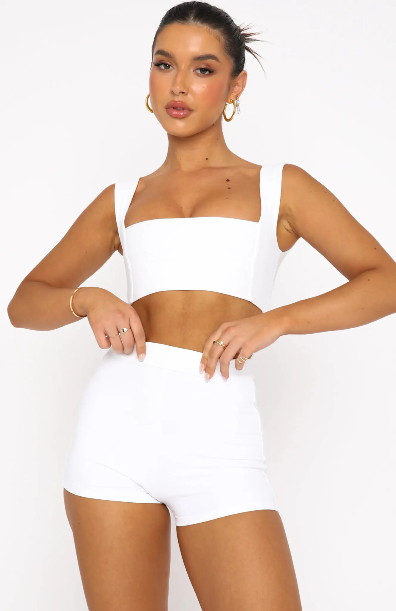 Shirts & Blouses | White Fox Boutique In The Mix Crop white