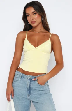 Shirts & Blouses | White Fox Boutique Infatuation Cami Lemon yellow