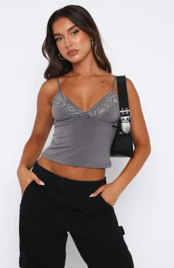 Shirts & Blouses | White Fox Boutique Infatuation Cami Steel grey