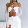 Restocked | White Fox Boutique Invite Pending Mini Dress white