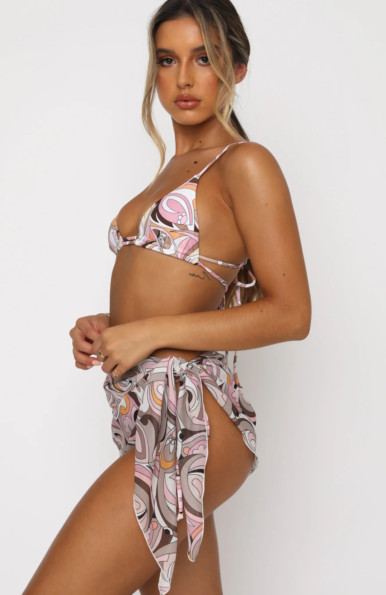 Headwear | White Fox Boutique Island Breeze Sarong Geo Print multi