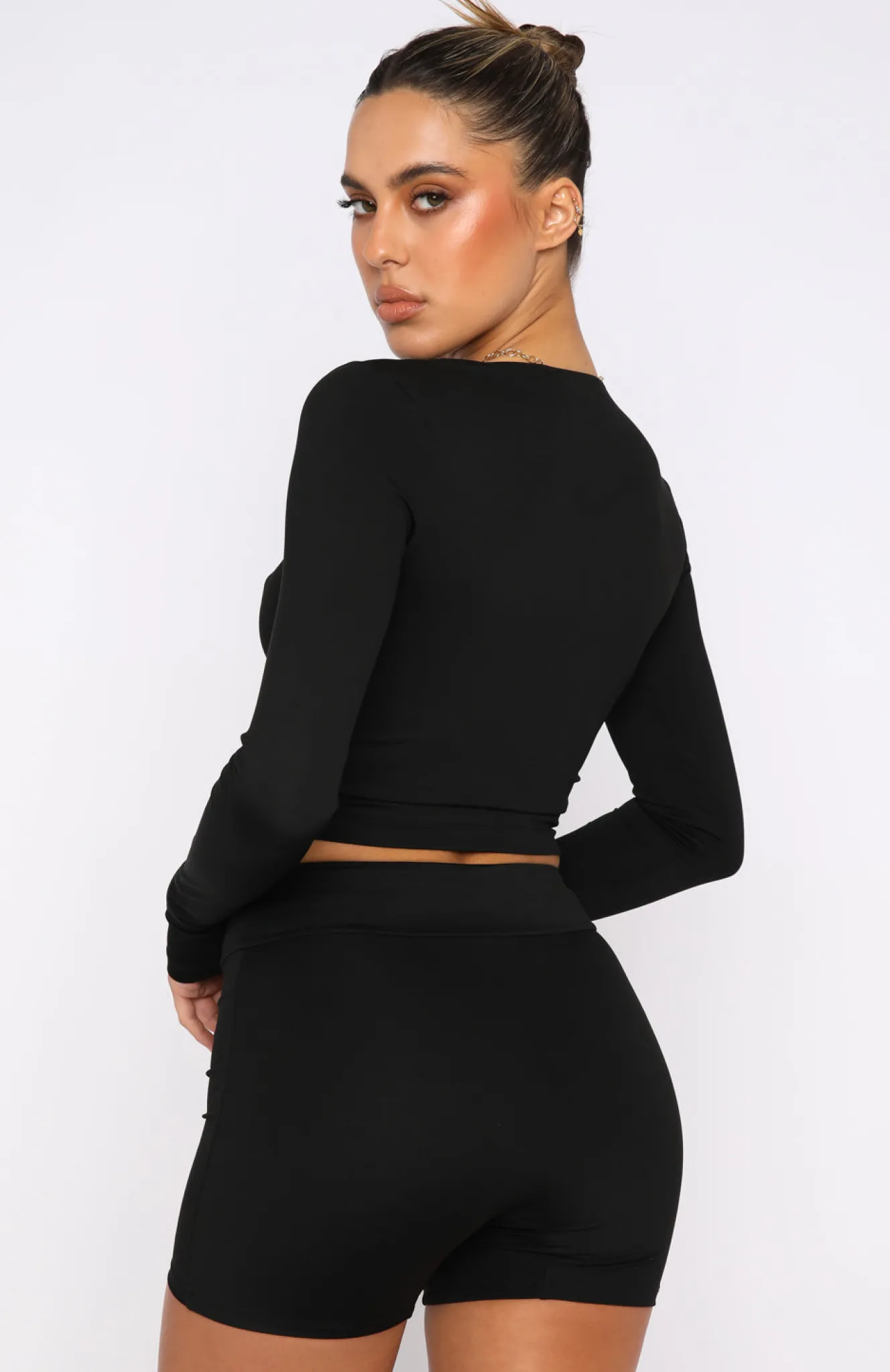 Shirts & Blouses | White Fox Boutique It Takes Two Long Sleeve Crop black