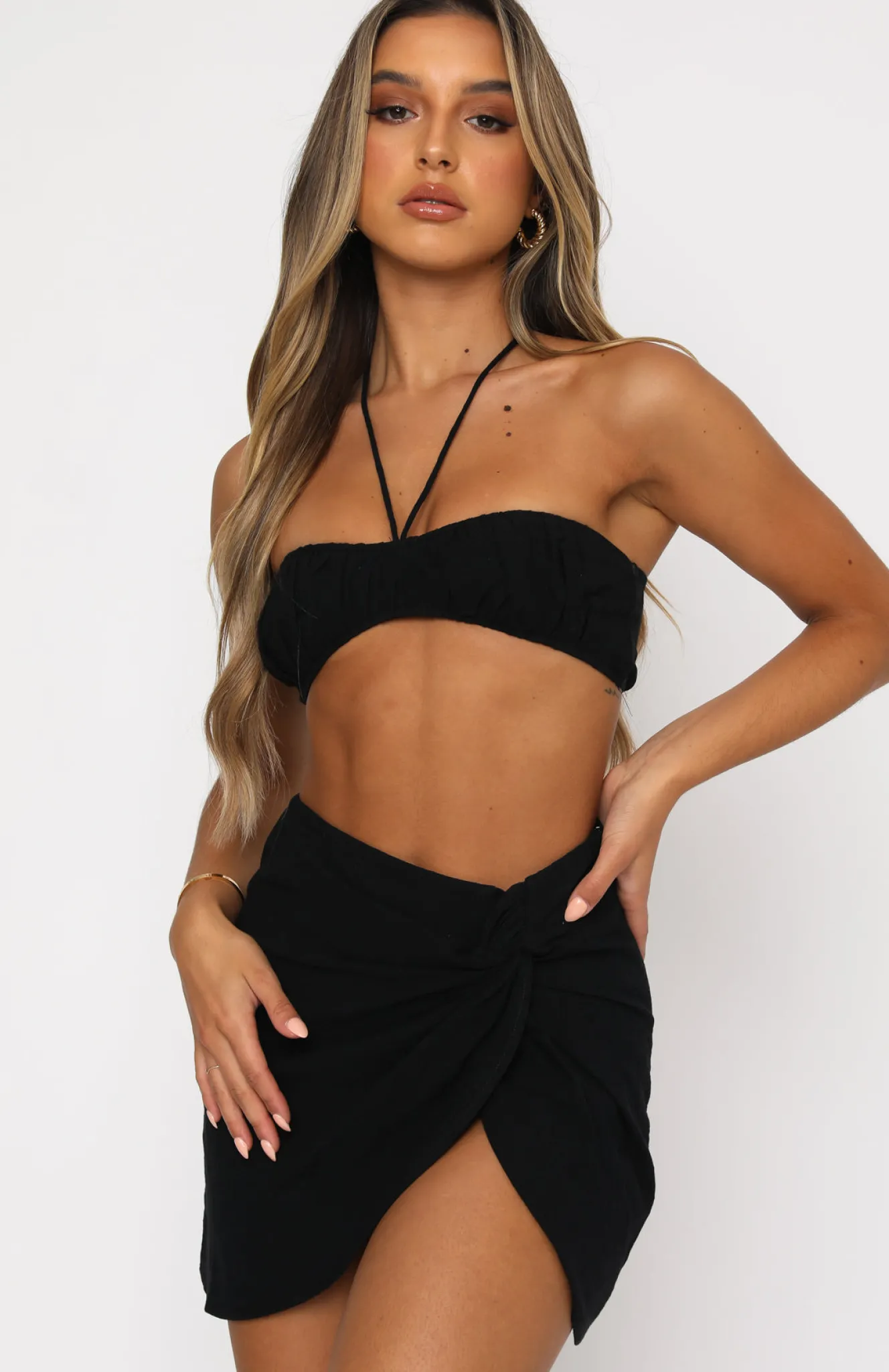 Shirts & Blouses | White Fox Boutique Italian Romance Crop black