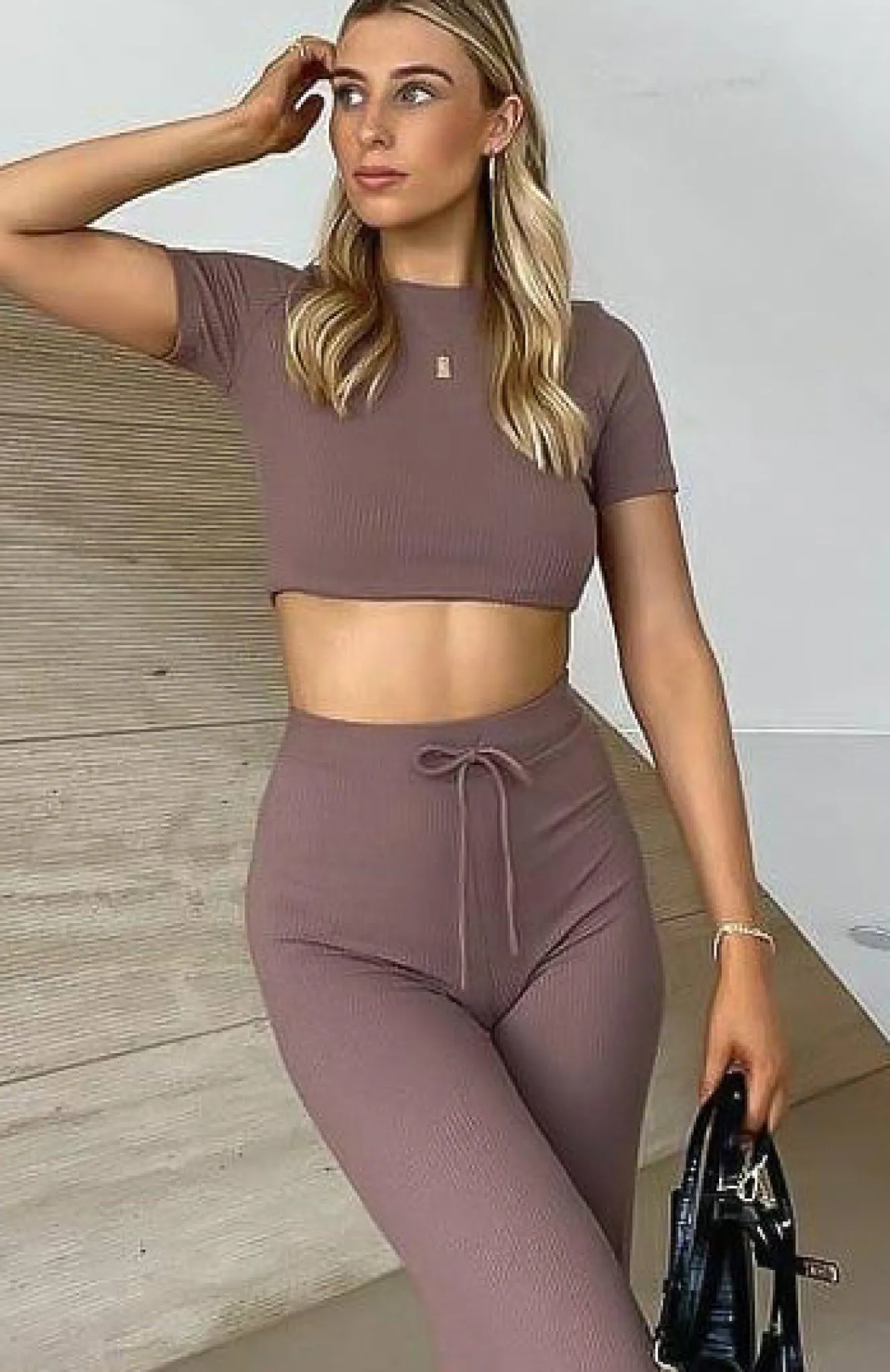 Shirts & Blouses | White Fox Boutique It's Meant To Be Crop Chocolate brown