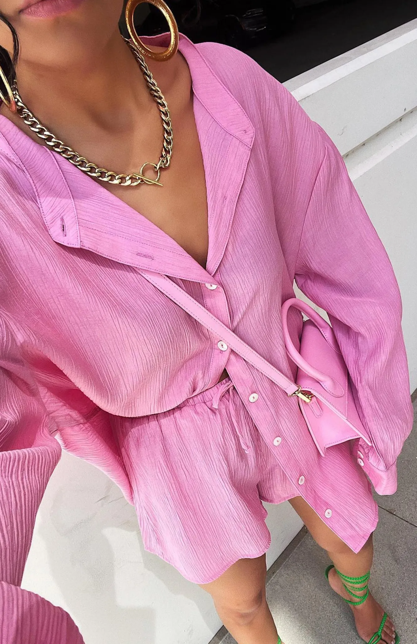 Resort Wear | White Fox Boutique I've Got A Feeling Shorts pink