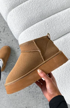 Boots | White Fox Boutique Jet Setter Platform Snug Boots Chestnut brown
