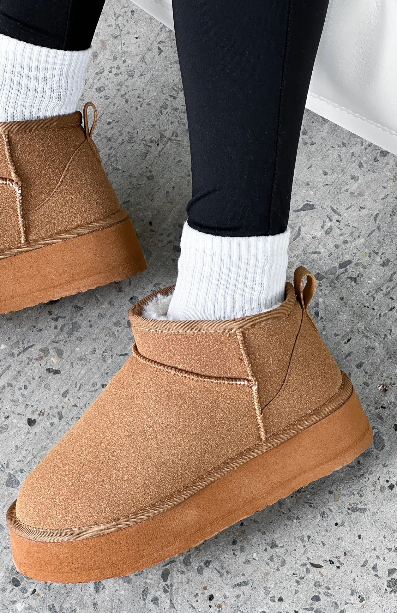 Boots | White Fox Boutique Jet Setter Platform Snug Boots Chestnut brown