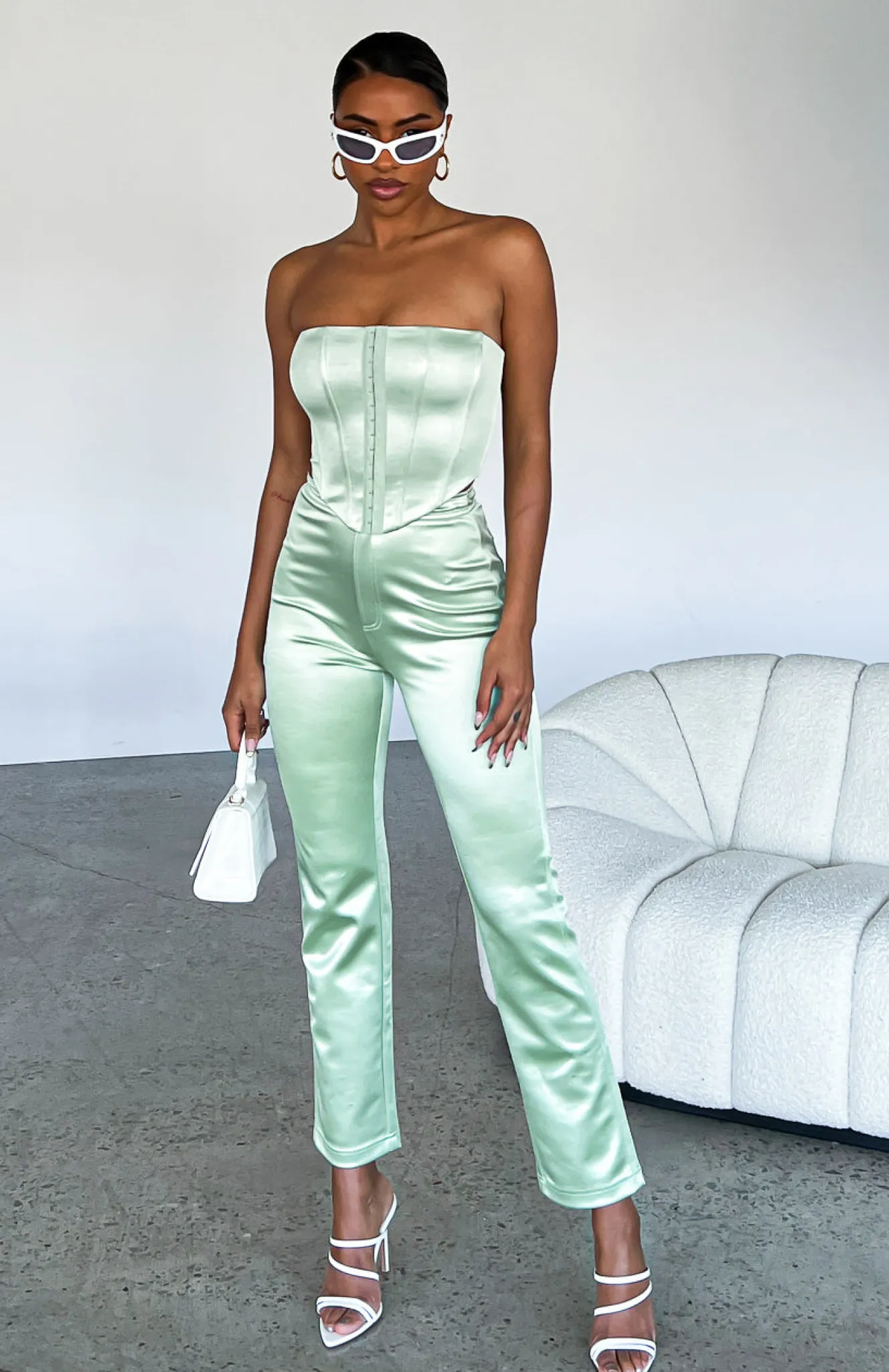 Pants | White Fox Boutique Just Between Us Pants Sage green