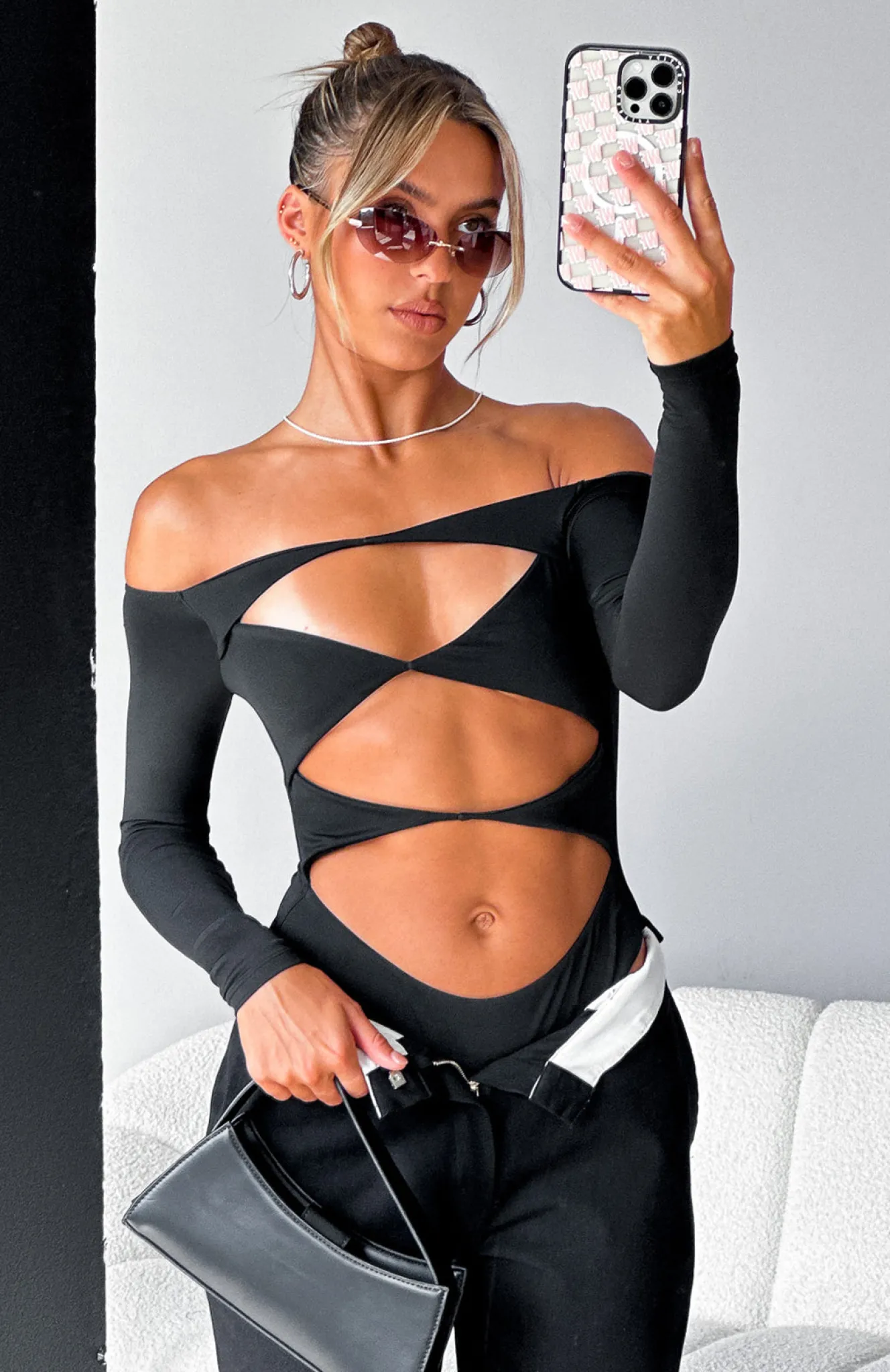 Shirts & Blouses | White Fox Boutique Just The Intro Bodysuit black