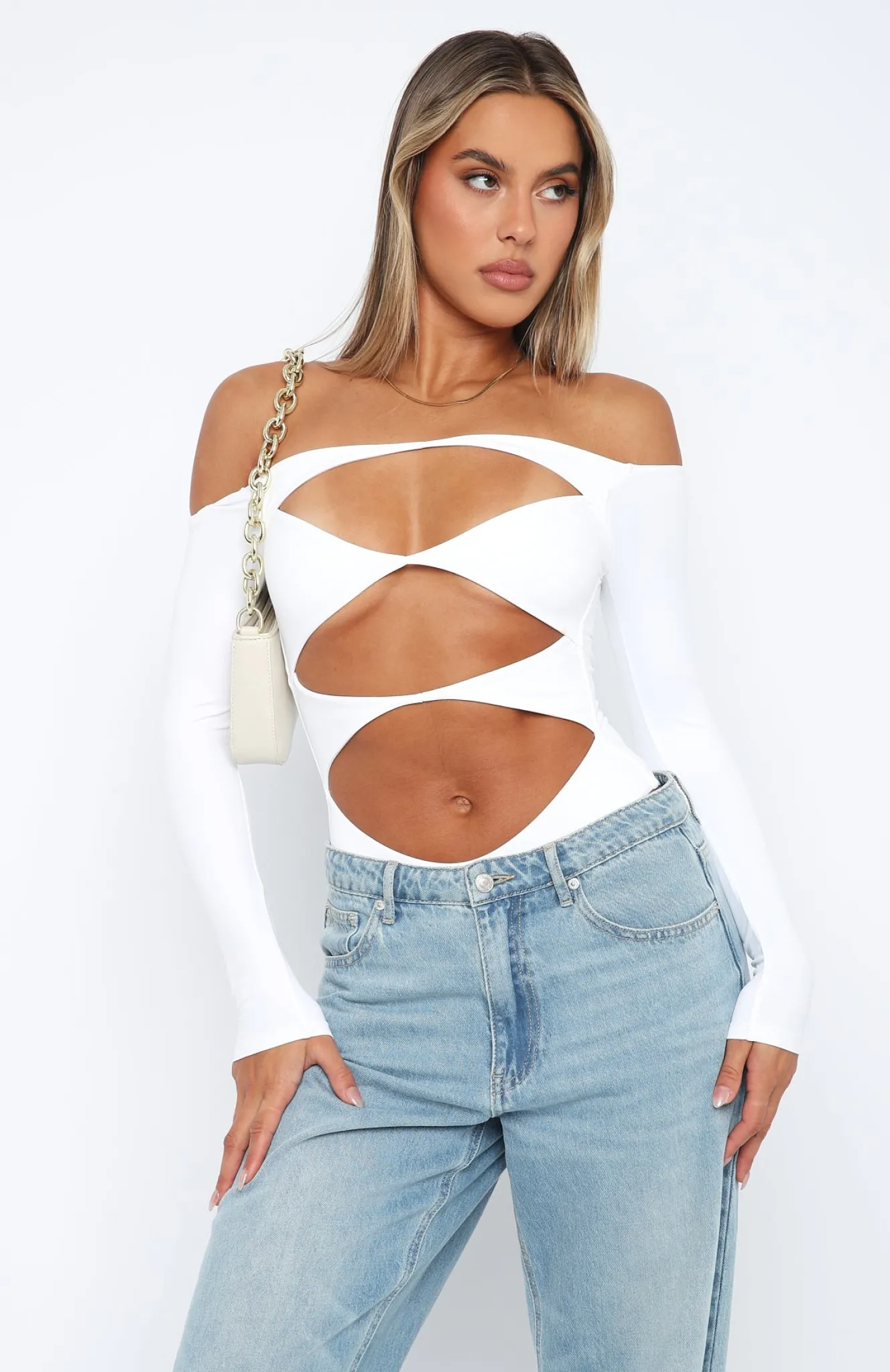 Shirts & Blouses | White Fox Boutique Just The Intro Bodysuit white