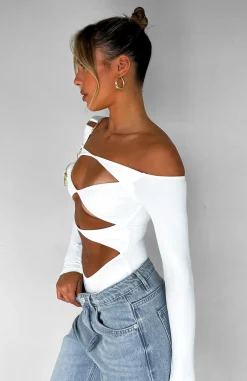 Shirts & Blouses | White Fox Boutique Just The Intro Bodysuit white