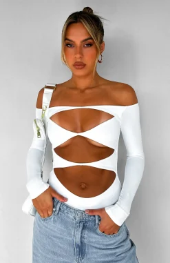 Shirts & Blouses | White Fox Boutique Just The Intro Bodysuit white