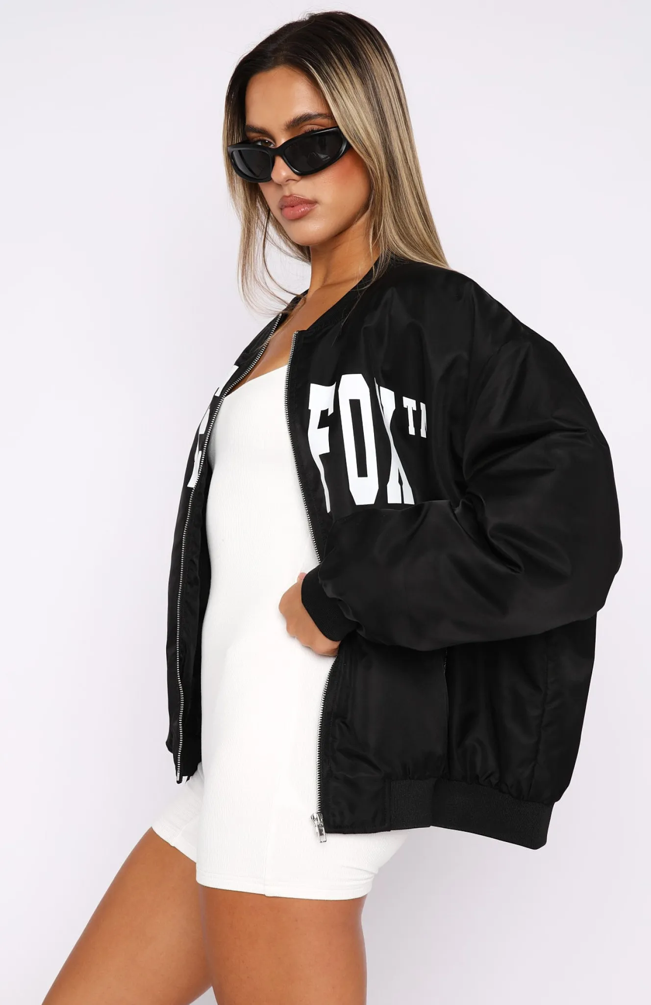 Jackets & Blazers | White Fox Boutique Just Us Bomber Jacket black